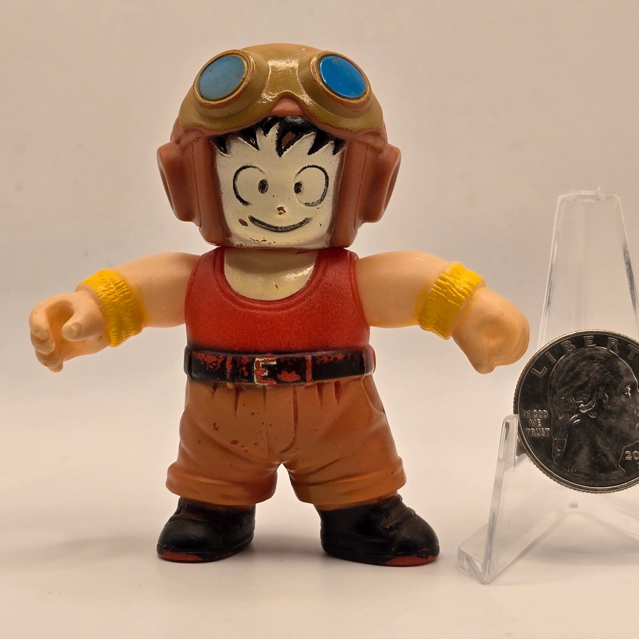 Korean Dragon Ball Sofubi Loose Mini Figure Kid Goku (NAME STAIN