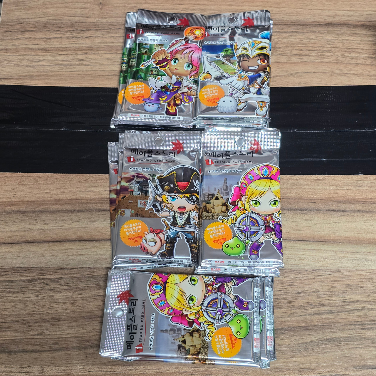 1x Box of Korean Maple Story Trading Card Game Booster Packs (20