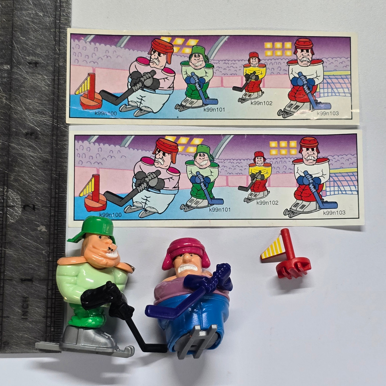 Vintage 90s Kinder Chocolate Surprise Mini Figure - Hockey Player