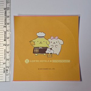 Lotte Hotels X Pompompurin Exclusive Sticker (2025) - 20250723 - BNDR Lotte Hotels X Pompompurin Exclusive Sticker (2025) - 20250723 - BNDR