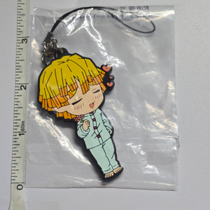 Demon Slayer Series Rubber Mascot Keychain Charm Strap - Zenitsu Agatsuma - 20250814 Demon Slayer Series Rubber Mascot Keychain Charm Strap - Zenitsu Agatsuma - 20250814
