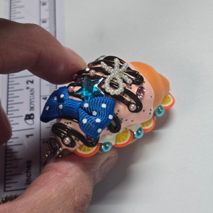 Fancy Croissant Sandwich Mini Figure Keychain Charm Strap - 20260112 - RWK596