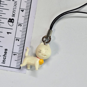 NO FACE CAT Mini Figure Keychain Charm Strap - 20260116 - RWK596