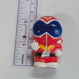 Sofubi Lighter Cover Mini Figure - Himitsu Sentai Gorenger Series - Akarenger - 20260204 - RWK597