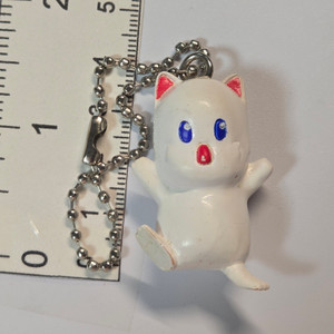 Final Fantasy VI 6 Mini Figure Keychain Charm Strap (CHAIN IS A NEW REPLACEMENT) - Mog (TINY BUTT STAIN) - 20260408