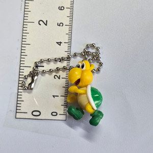 Super Mario Series Keychain Charm Strap Mini Figure - Koopa Troopa (CHAIN WAS MISSING SO I ADDED ONE MYSELF) - 20260424
