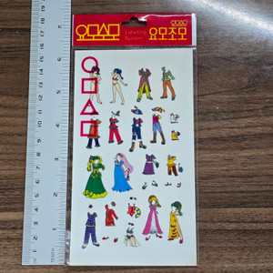 Vintage Korean Dress Up Sticker Sheet - 20260512 - RWK646 - BKSHF