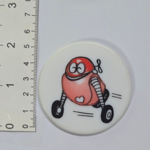 Vintage Japanese Ganbare!! Robocon Plastic Pin / Badge - 20260607 - RWK622
