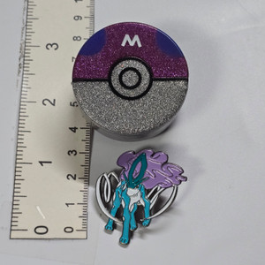 Vintage Pokemon Enamel Pin w/ Plastic Case - Suicune  - 20260707 - RWK666