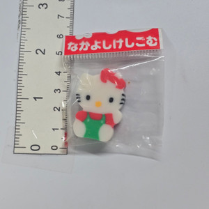Vintage Hello Kitty Eraser - Green Overalls - 20260708 - RWK671