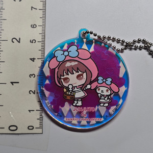Junji Ito X Sanrio Rond Acrylic Keychain Charm Strap - Tomie & My Melody - 20260720