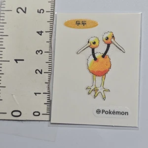 Korean Pokemon 30th Anniversary Classic Art Pokemon Samlip Bread Mini Dibudibu Seal Sticker - Doduo - 20260929 - BKSDRW