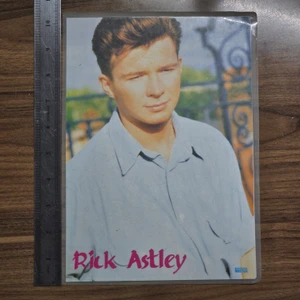 Vintage Korean Rick Astley Writing Board / Shitajiki  - 20261007 - RWK689 - BKSHF