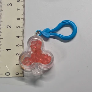 Vintage Japanese Plastic Clover Scented Beads Keychain - 20261013 - RWK688