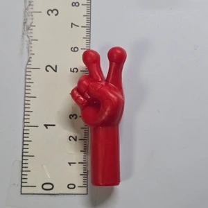 Peace Sign Plastic Pencil Topper - Red - 20261023