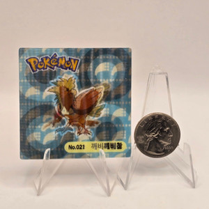 Korean Pokemon Seaweed Packs Lenticular Sticker Spearow / Fearow 20240514 BNDR