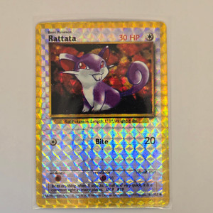 Vintage Pokemon pachi Vending Machine Sticker Card Prism / Holo / Foil / etc. Rattata #02 20240423C - BNDR