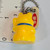 Lucky Cat Dude Mini Figure Keychain Charm Strap - Yellow (HAS PAINT SCUFFING) - 20260410