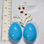 Cheap Plastic Egg Character Toy - Blue (STICKER IS A RUB ON, SO BE CAREFUL WHEN APPLYING) - 20260629 - RWK664