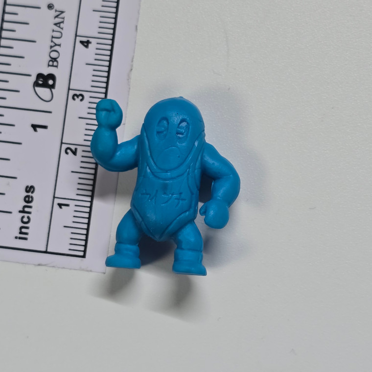 Pachi / BOOTY BOOT Chibi Kinkeshi - Blue - Bean Wrestler Dude Man (STAINED) - 20251104 - RWK558