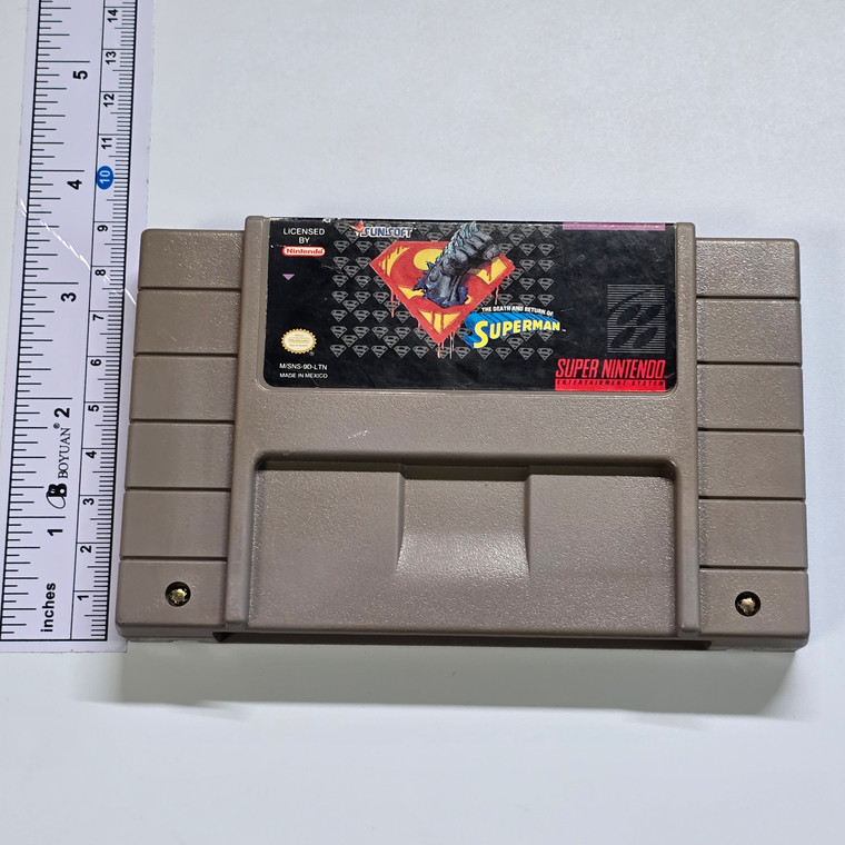The Death and Return of Superman Super Nintendo SNES Loose Cart - RWK588 - BKSHF