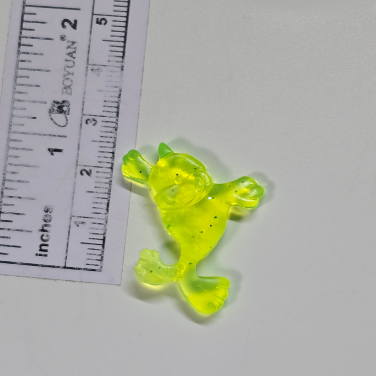 Teeny Tiny Vintage Pokemon Korean Rubber Ddakji - Clear Yellow - Seel - 20260303
