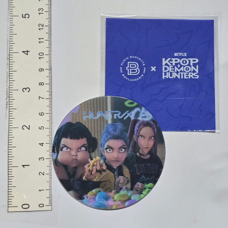K-Pop Demon Hunters X Paris Baguette Lenticular Round Sticker - 20260602 - BKSDRW