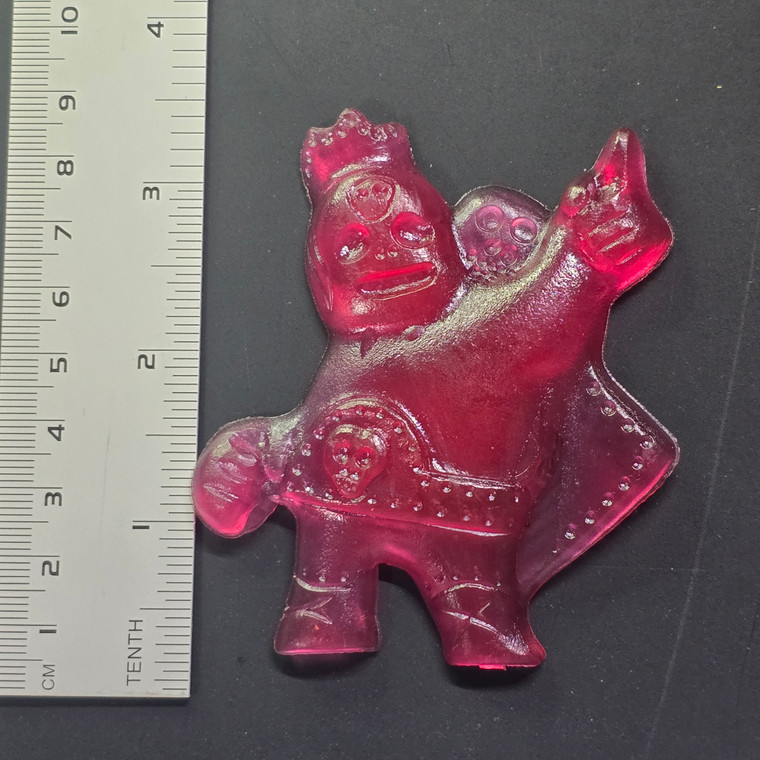 Korean Rubber Ddakji Game Piece - Clear Red - Brawl Stars #02 - 20260607 - RWK650