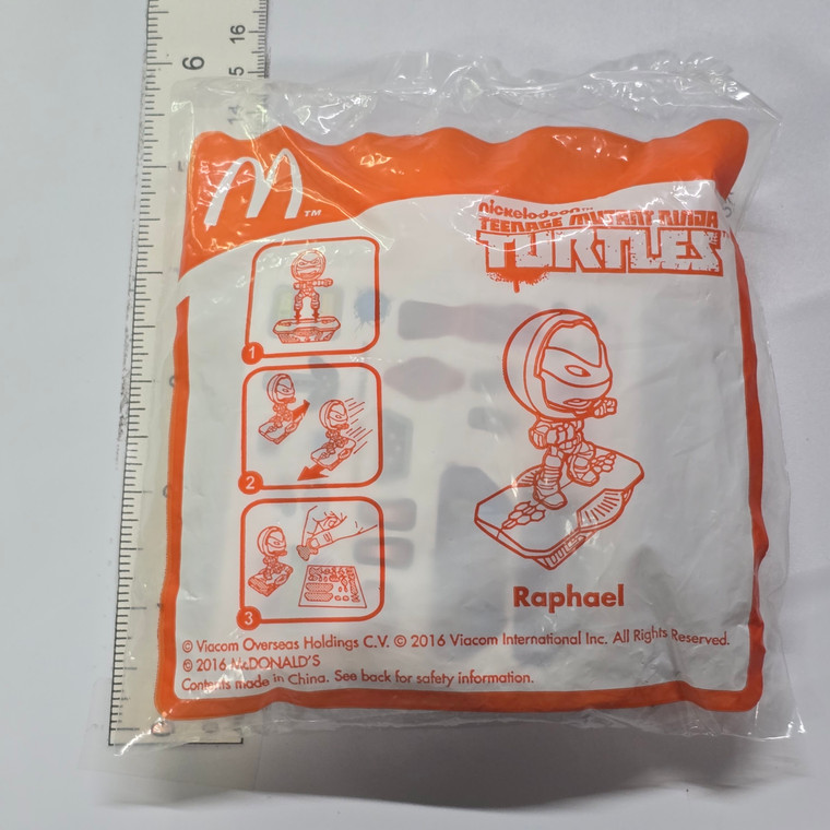 Mc Donald's Happy Meal Toy Mini Figure - Teenage Mutant Ninja Turtles (TMNT) (2016) - Raphael (UNUSED / UNOPENED) - 20260607 - RWK650