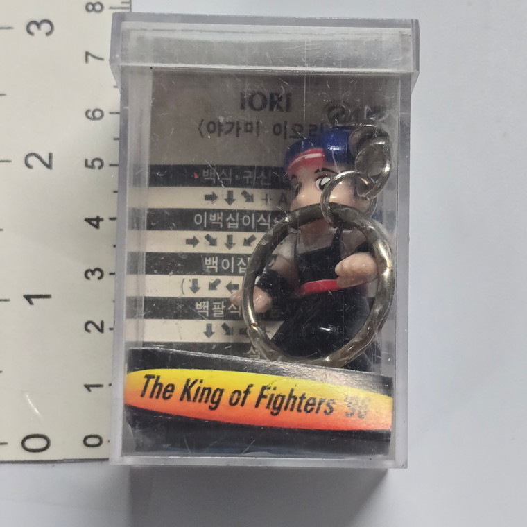 Vintage Korean King Of Fighters '96 Mini Figure Keychain Charm Strap - Kasumi Todoh  (PLASTIC CASE HAS SCUFFS & DAMAGE) - 20260430 - RWK642 - 20260611 - RWK620