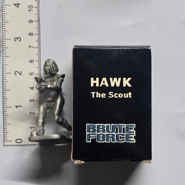X-Box Brute Force Pewter Metal Promo Mini Figure - Hawk The Scout - 20260618 - RWK651 - BKSHF