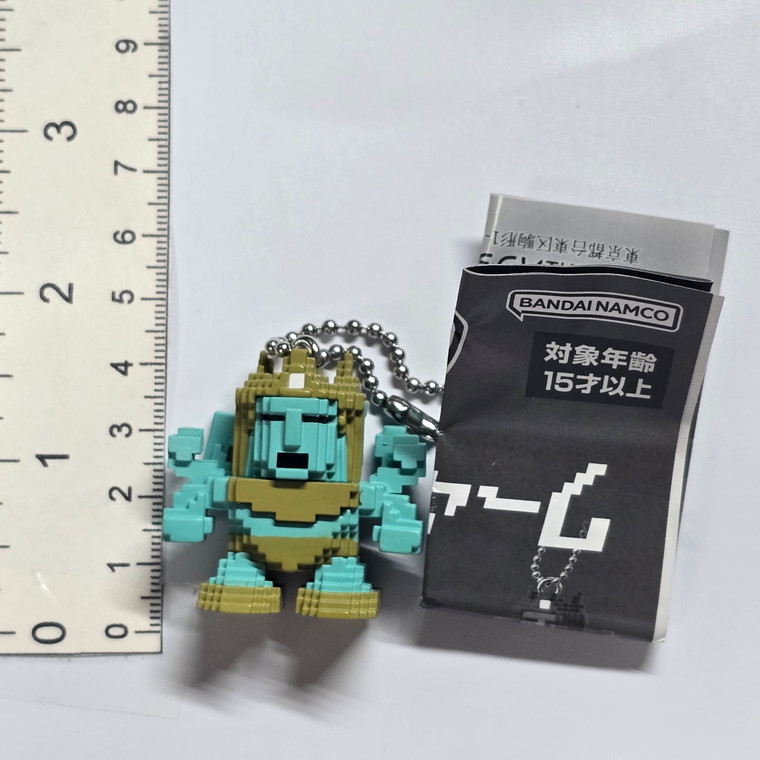Kinnikuman Pixel Stytle Gashapon Keychain Charm Strap Mini Figure - Ashuraman - 20260706