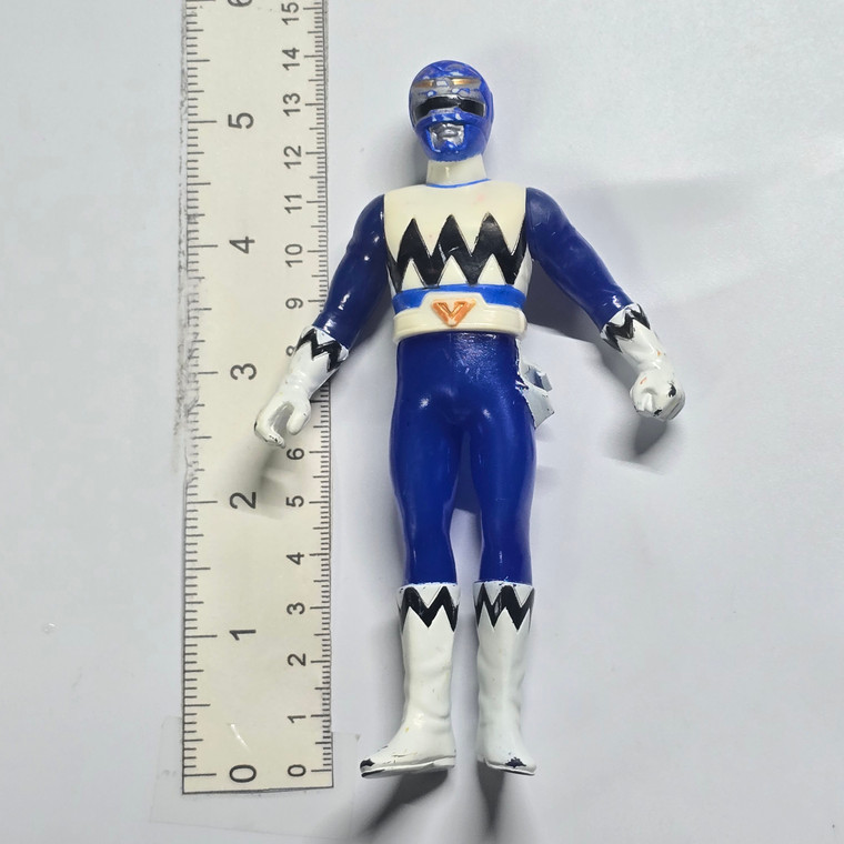 Seijuu Sentai Gingaman Sofubi Action Figure - Ginga Blue (PAINT SCUFFS AND SLIGHTLY DAMAGED) (1998) - 20260826 - RWK678