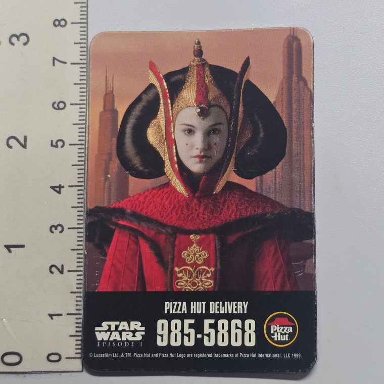 Vintage Star Wars Episode I The Phantom Meanace Pizza Hutt Fridge Magnet - Queen Amidala (CANADIAN) - 20260904 - BKSDRW