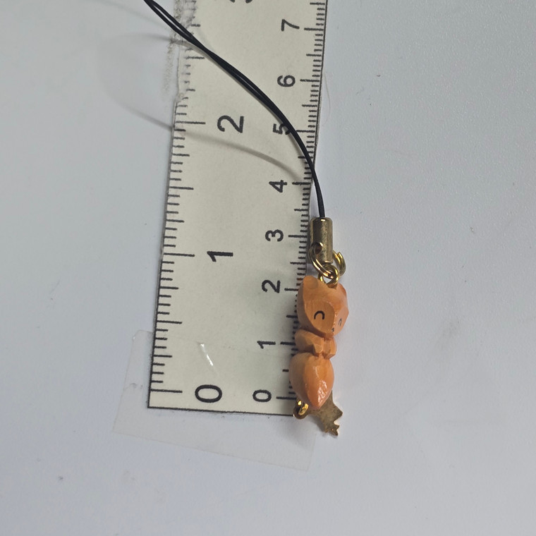 Teeny Tiny Wooden Fox Mini Figure Keychain - 20260910