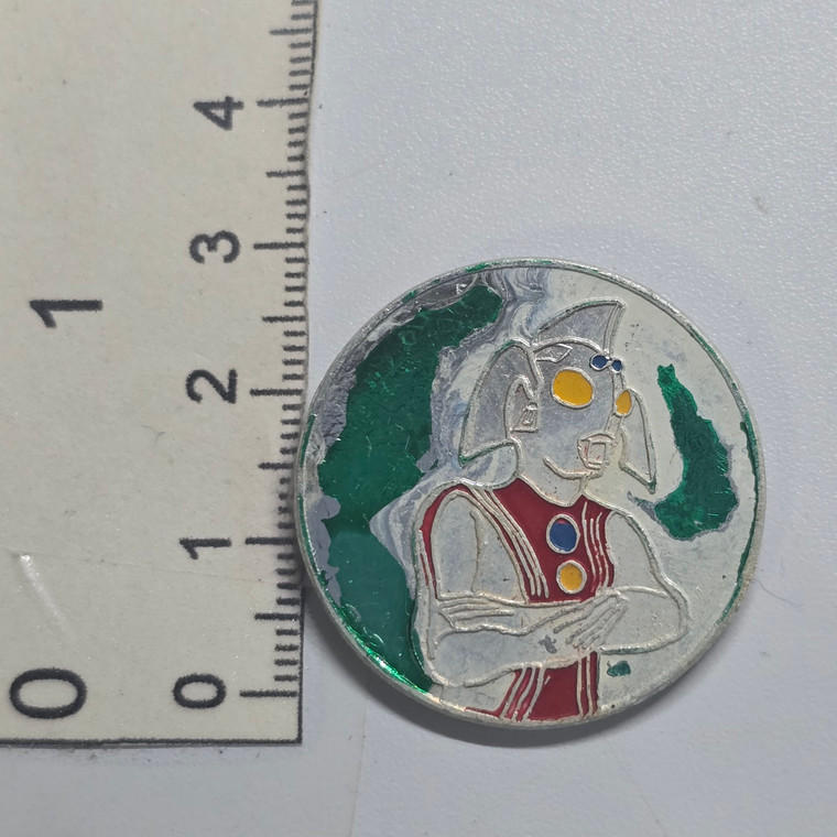 Vintage Ultraman Series Pin (PIN PART ON BACK IS BROKEN. HEAVY PAINT DAMAGE) - 20260915