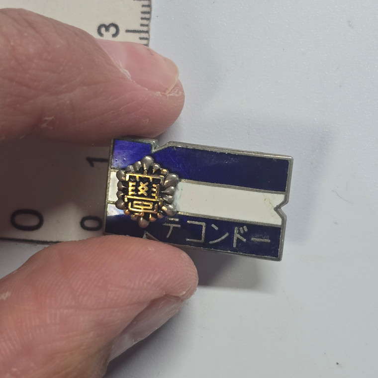 Vintage Japanese Taekwondo Metal Pin - 20260915