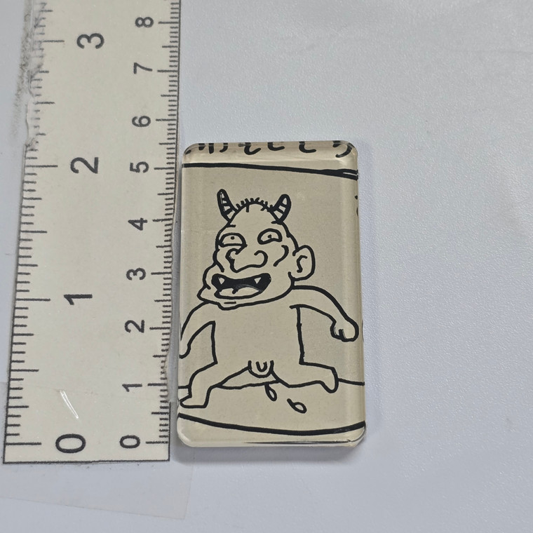 RWK Homemade Rectangle Magnet - Demon Wee Wee - 20260916