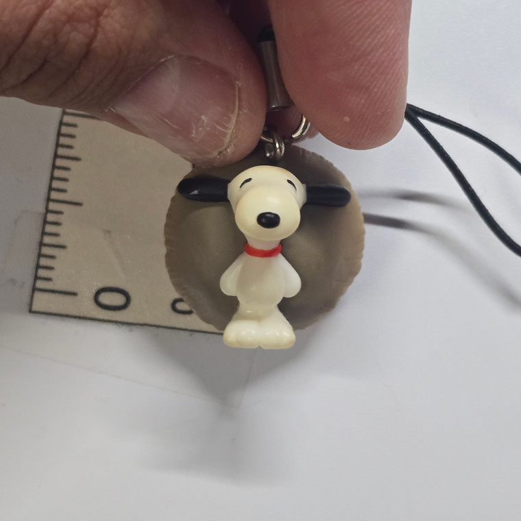 Snoopy Sleeping on a Mushroom Mini Figure Keychain Charm Strap (STAINED / DISCOLORED) - 20261021