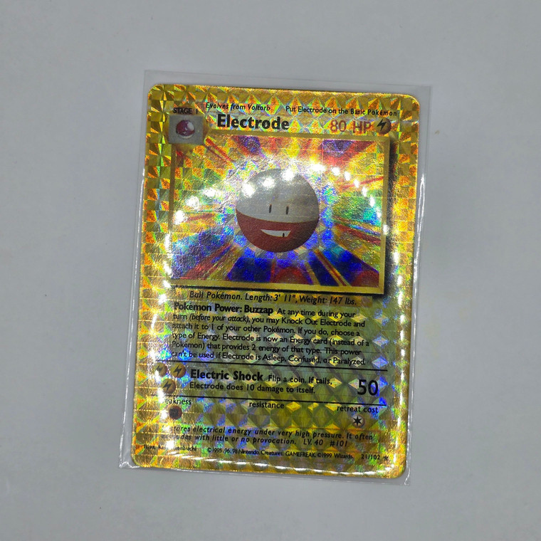 Vintage Pokemon pachi Vending Machine Sticker Card Prism / Holo / Foil / etc. Electrode #01 20240418B - BNDR
