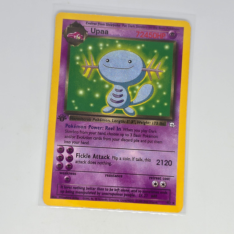Vintage Pokemon Beckett (Japanese) Gym pachi Series Card Wooper 20240314B