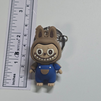 LALALU Crappy Rubber Mini Figure Keychain Charm Strap - FARMER