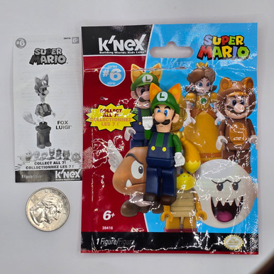 Super Mario K'NEX Blind Bag Mini Figure Fox Luigi 20240419 - Retro