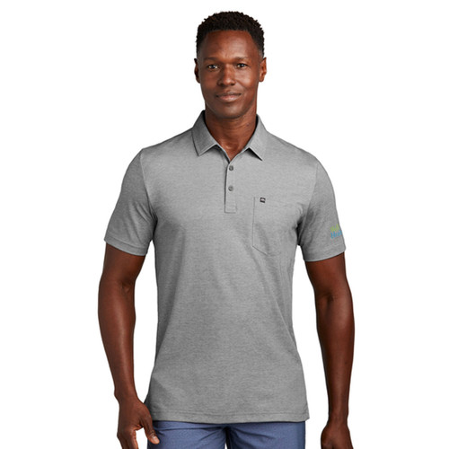 TravisMathew Oceanside Heather Pocket Polo