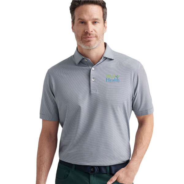 Peter Millar Jubilee Stripe Performance Short Sleeve Polo