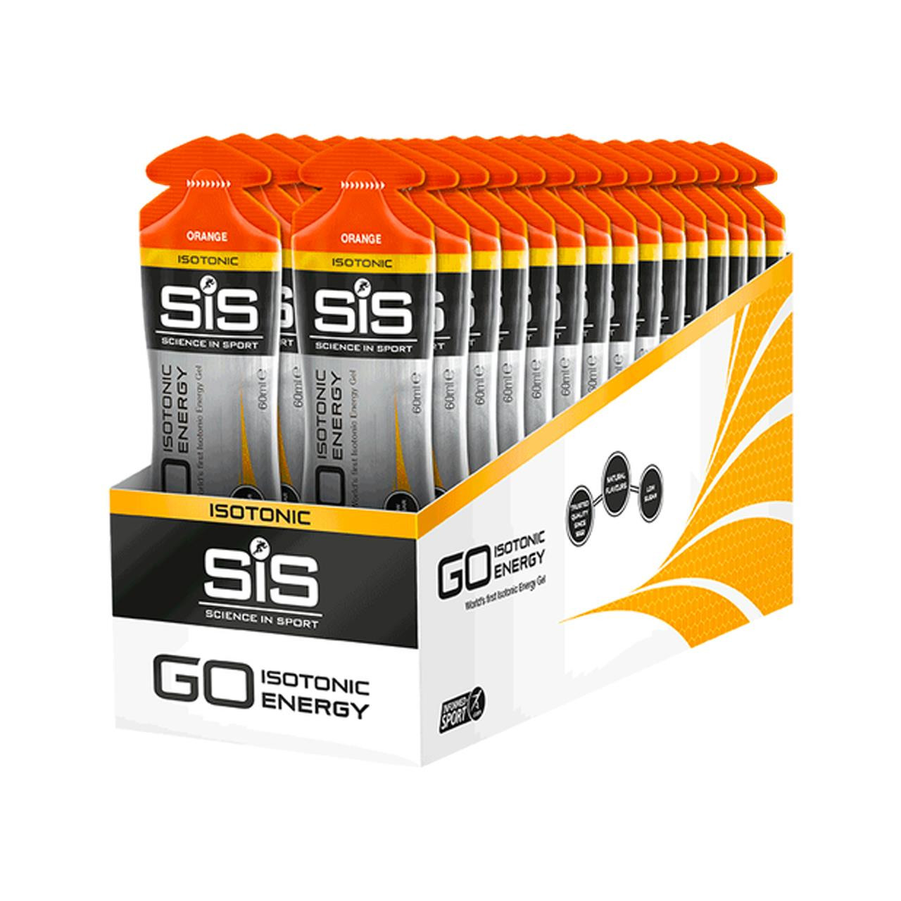 Science in Sport Go Isotonic Energy Gel, 30 Pack (Orange)