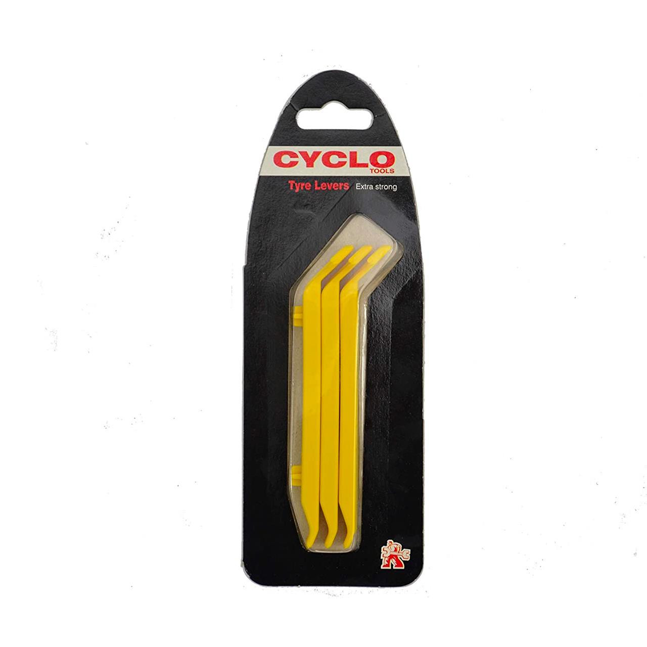 Weldtite Cyclo Glass Nylon Reinforced Tyre Levers (Yellow3 Pack)