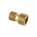 Weldtite MK2 Brass Presta to Schrader Adaptor with O Ring