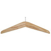 Wood Anti-Theft Ball Top Coat Hanger - 114-001 - Light Oak