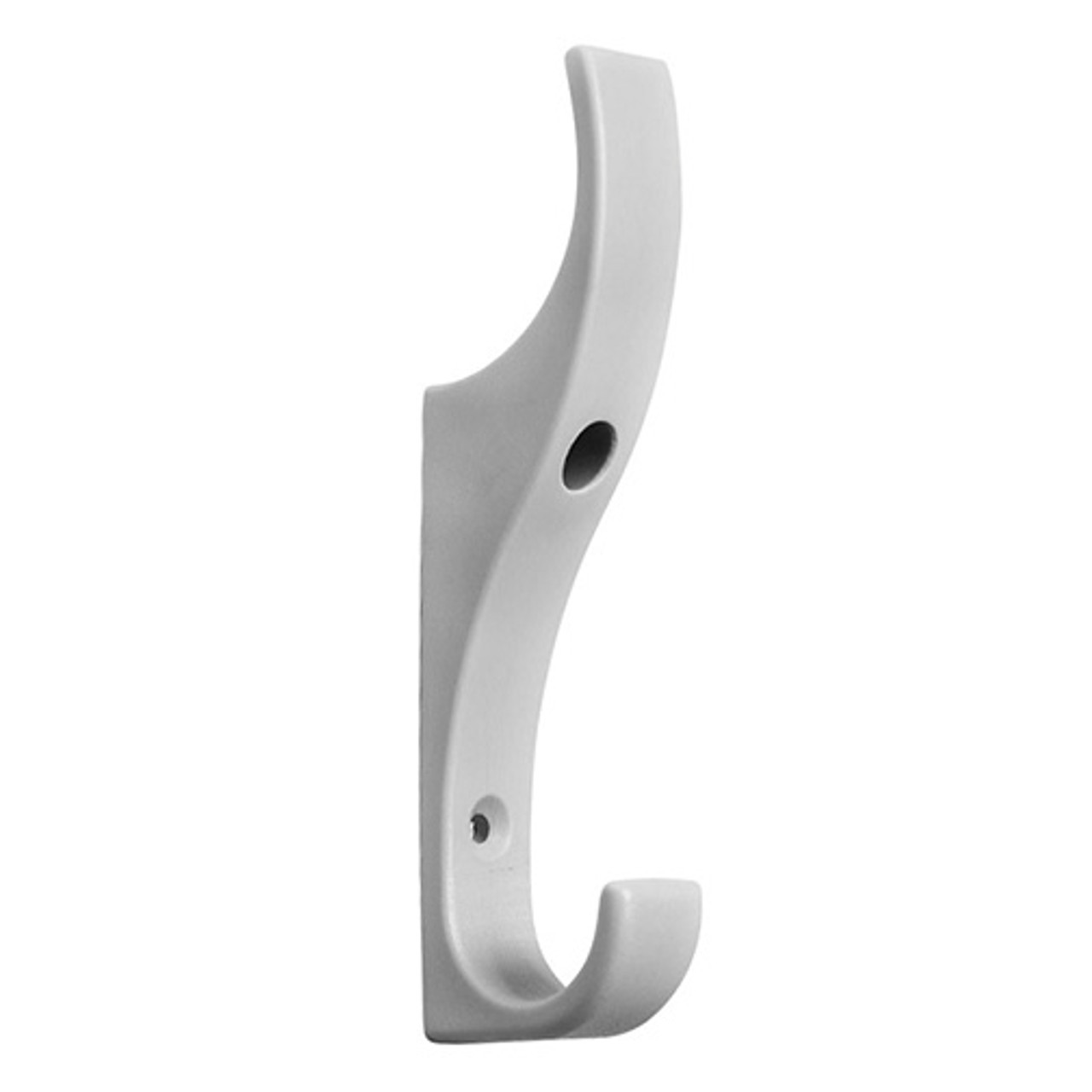 Unbreakable Nylon Double Prong Coat Hook in Gray - 122-002